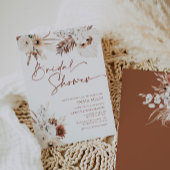 Boho Pampas Bridal Shower Kaart