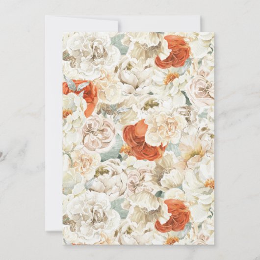 Boho Pampas Bridal Shower Kaart (Achterkant)