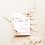 Boho Pampas Brunch en Bubble Vrijgezellenfeest Kaart<br><div class="desc">Dit mooie Vrijgezellenfeest Brunch Bubble Invitation is voorzien van handbeschilderde waterverf champagne-fluiten met bloemen en pampasgras en is perfect om de toon te zetten voor je bohemiene gestileerde douche! Bewerk de meeste formuleringen eenvoudig om aan te passen aan uw gebeurtenis! De meeste tekst en alle tekstkleuren zijn volledig bewerkbaar —>...</div>