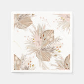 Boho pampas dry waterverf Patroonwoestijn Servet (Voorkant)