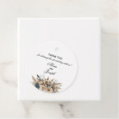 Boho Pampas Elegante Favoritlabels voor Bruiloft Bedankjes Labels (In situ)