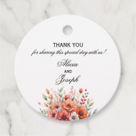 Boho Pampas Elegante Favoritlabels voor Trouwfeest Bedankjes Labels