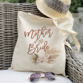 Boho Pampas Floral Moeder van de Bride Tote Bag