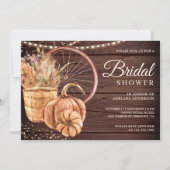 Boho Pampas Floral Pumpkin Herfst Vrijgezellenfees Kaart (Voorkant)