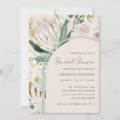 Boho Pampas Flowers Vrijgezellenfeest Kaart (Voorkant)