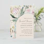 Boho Pampas Flowers Vrijgezellenfeest Kaart (Staand voorkant)