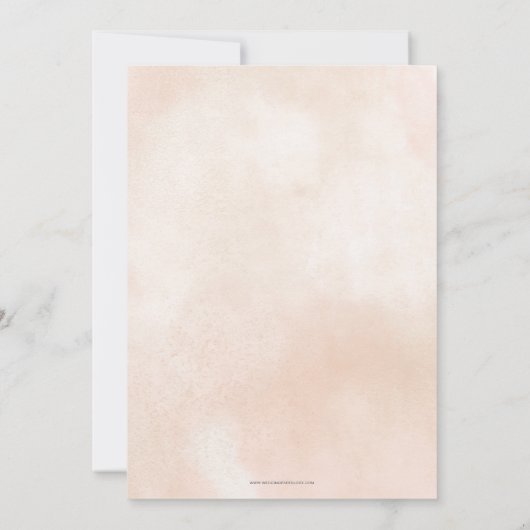 Boho Pampas Glitter Trouwjurk Vrijgezellenfeest Kaart (Achterkant)