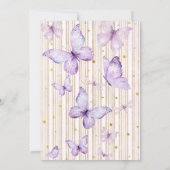 Boho Pampas graaft een beetje vlinder Baby shower Kaart (Achterkant)