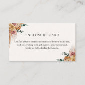 Boho Pampas Gras Aangepast  Informatiekaartje (Voorkant)