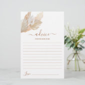 Boho pampas gras Advies voor de aanstaande moeder (Staand voorkant)