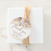 Boho Pampas Gras Bedankje Bedankjes Labels (In situ)