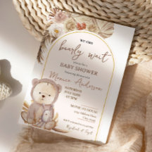 Boho Pampas Gras Beer Baby Shower