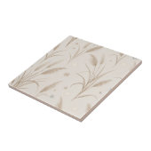 Boho Pampas Gras Beige Bruin Ster Patroon (2) Tegeltje (Zijkant)