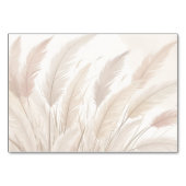 Boho Pampas Gras Blank Huwelijk Kaart (Achterkant)