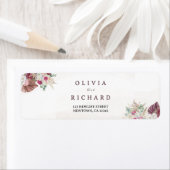 Boho Pampas Gras Bloem Retouradres Label  (Insitu)
