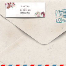 Boho Pampas Gras Bloem Retouradres Label