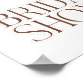 Boho Pampas Gras Bloemachtige Bruiloft Feestelijke Poster (Hoek)