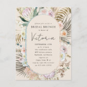 Boho Pampas Gras Bloemen Bruids Brunch Uitnodiging (Voorkant)