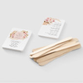 Boho Pampas Gras Bloemen Bruiloftsprogramma Waaier (Niet-gemonteerd)