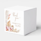 Boho pampas gras blush roze goud | VRIJGEZELLENFEE Bedankdoosjes (Achterkant)