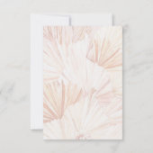 Boho Pampas Gras Boheem Bloemendesign Terracotta Bedankkaart (Achterkant)