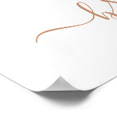 Boho Pampas Gras Bruids Shower Foto Prop Poster (Hoek)