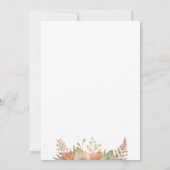 Boho pampas gras bruidsdouche Uitnodiging (Achterkant)