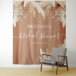 Boho Pampas Gras Bruidsdouche Wandkleed
