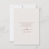 Boho Pampas Gras Bruidsfeest Dank Je Kaart (Achterkant)