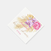 Boho pampas gras - Bruidsuitnodiging Servet (Hoek)