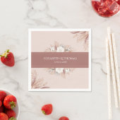 Boho Pampas Gras Bruiloft  Servet (Insitu)