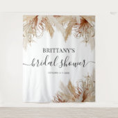 Boho Pampas Gras Bruiloft Tapijt Wandkleed (Voorkant)
