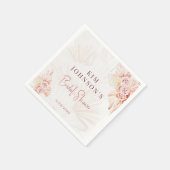 Boho Pampas Gras Bruiloftsfeest Moderne Boheemse S Servet (Hoek)