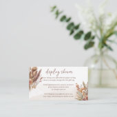 Boho pampas gras display douche behuizing kaart (Staand voorkant)