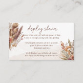 Boho pampas gras display douche behuizing kaart (Voorkant)