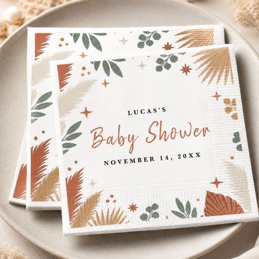 Boho Pampas Gras en Eucalyptus Botanisch Servet
