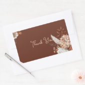 Boho Pampas Gras Favor Labels – Neutrale Bloemen (Envelop)
