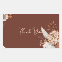 Boho Pampas Gras Favor Tags – Neutrale Bloemen