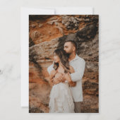 Boho Pampas Gras Foto | Moderne Tropische Bruiloft Save The Date (Achterkant)