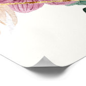 Boho Pampas Gras Gedroogde Boeket Welkom Poster (Hoek)