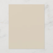 Boho Pampas Gras Monogram Huwelijksuitnodiging (Achterkant)