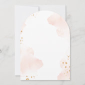 Boho Pampas Gras Regenboog Meisje BAptism doopsel Kaart (Achterkant)