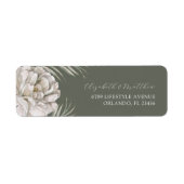 Boho Pampas Gras Retouradreslabel Etiket (Voorkant)