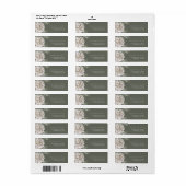 Boho Pampas Gras Retouradreslabel Etiket (Full Sheet)