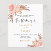 Boho pampas gras roos goudbloem (Voorkant)