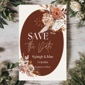 Boho Pampas Gras Save the Date Uitnodiging