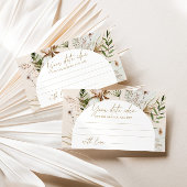 Boho pampas gras strand Date night ideeën. Datum j Informatiekaartje