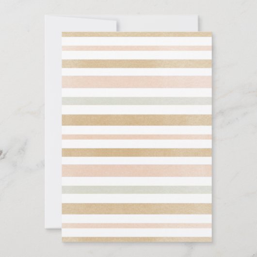 Boho Pampas-gras Teddy Bear Baby shower boy Kaart (Achterkant)