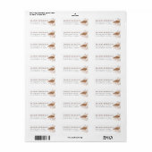 Boho Pampas Gras Terracotta Modern Retouradres Etiket (Full Sheet)