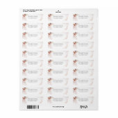 Boho Pampas Gras Terracotta Script Retouradres Etiket (Full Sheet)